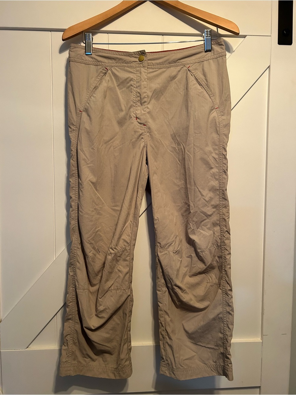 L.L. Bean Beige Cropped Ankle Pants